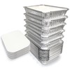 Spare Essentials 110 Pack - 2.25LB Aluminum Pans with Cardboard