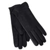 Women's Winter Leather Gloves Nappa Lambskin Gloves Warm Cashmere Lined,Black,M