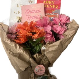 Book Bouquet- custom with Shared Hearts and two or three more books - Edition: Shared Hearts plus two books, Four books total: Shared Hearts plus three books