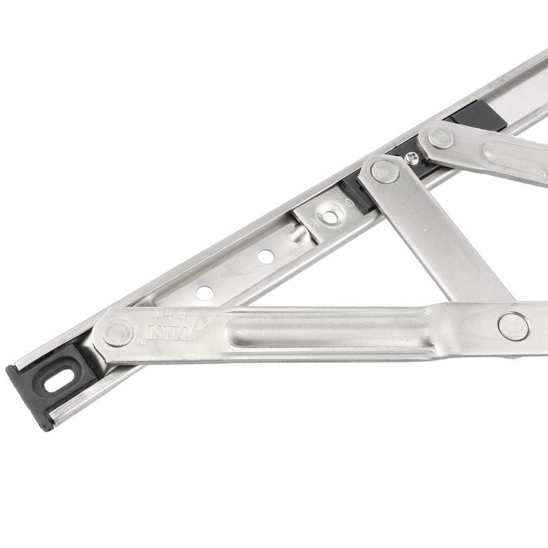sourcing map 12-inch Hanging/Casement Window Hinge, 202 Stainless Steel Silver