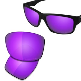 Saucer Premium Replacement Lenses for Oakley Jupiter Squared OO9135 Sunglasses, High Defense - Violet Purple Polarized, One Size