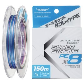 TORAY Super Strong PE X8 Line, 498.2 ft (150 m), No. 1