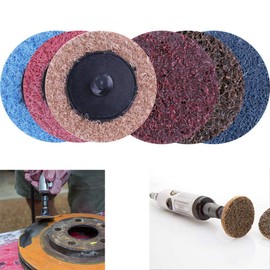 SagaSave 45 Pieces Sanding Discs Kit, 50 mm Aluminium Oxide Fine Sandpaper with 1 Piece Sanding Disc Holder for Roll Lock Surface Fine Grinding CD Air Conditioning