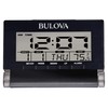 Bulova Travel Time Alarm Clock, Black