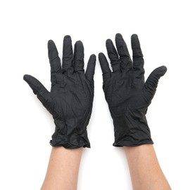 GORDON MILLER 1692192 Work Gloves, Engineer Nitrile Gloves, Large, Black