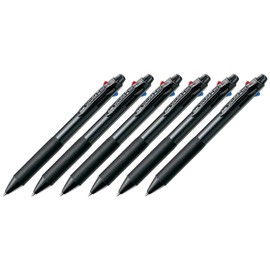 PENTEL Vicuna C4 Retractable Ballpoint Pen - 4 Colours - Black (Pack of 6)