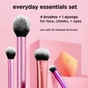 Real Techniques 5 Piece Everyday Essentials Makeup Brush Set, Includes