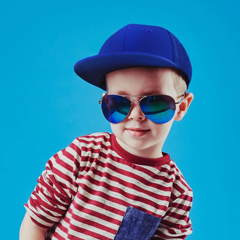 Trendy Apparel Shop - Gorra de malla estructurada para niños,