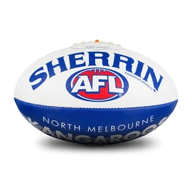Sherrin North Melbourne Kangaroos AFL Club Football, Size 5