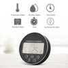 Multifunctional Kitchen Digital Timer Thermometer Hygrometer Black for Household Use