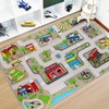 Capslpad Kids Rug Educational Play Rug 5.2'x3.3' Traffic Road Kids