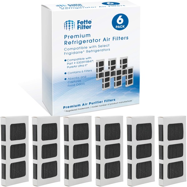 Fette Filter - Refrigerator Air Filter Compatiable with Frigidaire Paultra II, Pure Air Ultra II, Electrolux 242047805 5303918847 EAP12364179 Part Number 5303918847