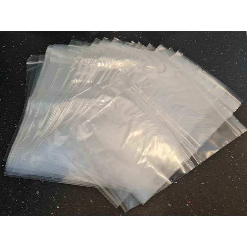 100 Pcs 6" x 9" Strong Grip Seal Zip Lock