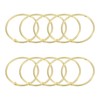 sourcing map 48Pcs Shower Curtain Rings, 2 Inch Curtain Hooks