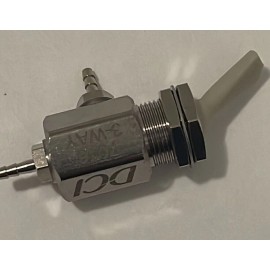 DCI Dental Toggle Valve, On/Off, 3-Way For Air Only, panel mount, Gray, DCI PN 7016