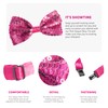 Pink Sequin Bow Tie - Pink Bow Tie With Sequins
