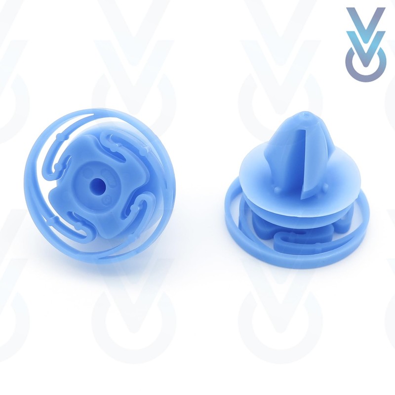 VVO Fasteners Plastic Side Body Moulding Clip Blue Pack of