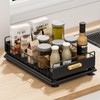HOMEAILIE Under Sink Organizer, Single Tier Metal Pull Out Sliding