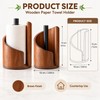 Wooden Paper Towel Holder for Countertops – Mountain-Shaped Solid Wood