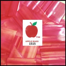 10,000 RED 1.5x1.5 2mil Apple Brand Resealable Bags 1.5 1515 1.5" X 10000 Baggies