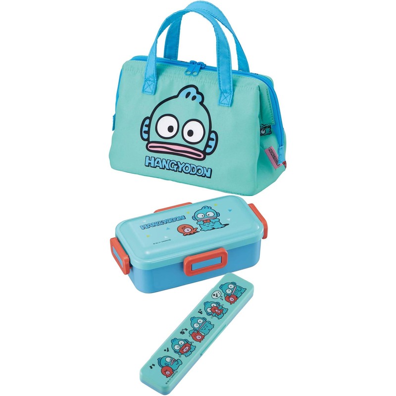 Skater KGA1-A Women's Sanrio Hangyodon Insulated Lunch Bag with Clasp