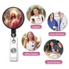 God Retractable ID Card Badge Holder with Alligator Clip, Name