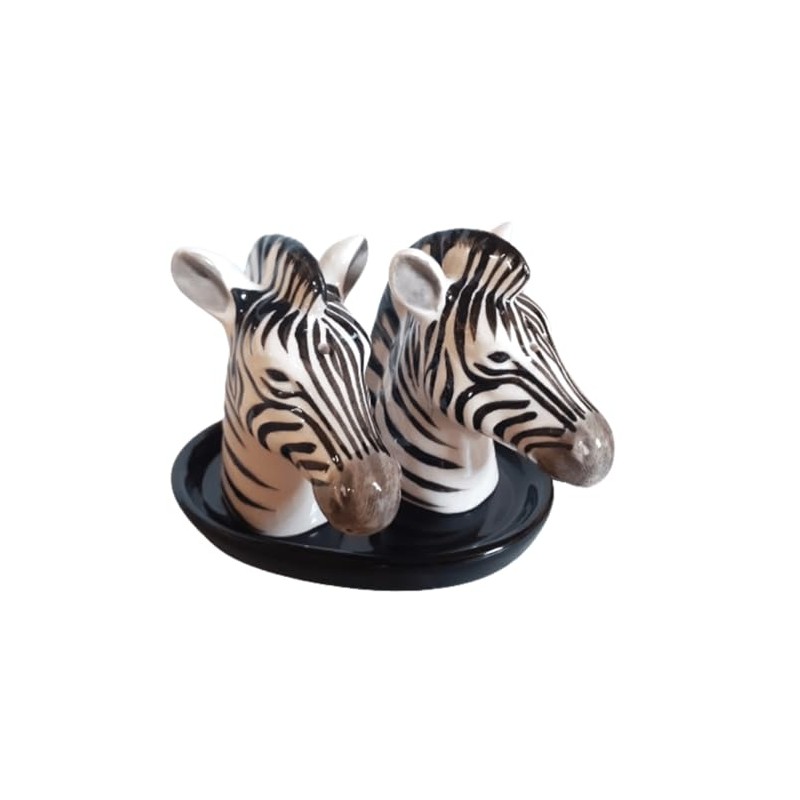 Ceramic Salt and Pepper Shaker Set, Animal Design, Fauna, Approx.