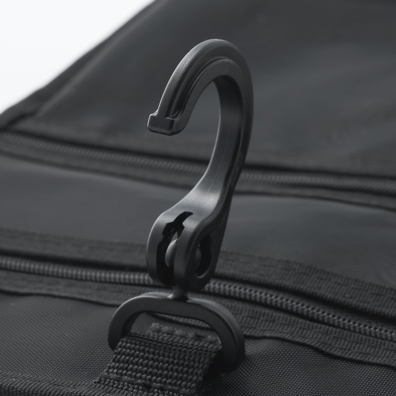 MUJI OHH39A4A Nylon Mesh Hanging Toiletry Case, Black, Approx. 8.3