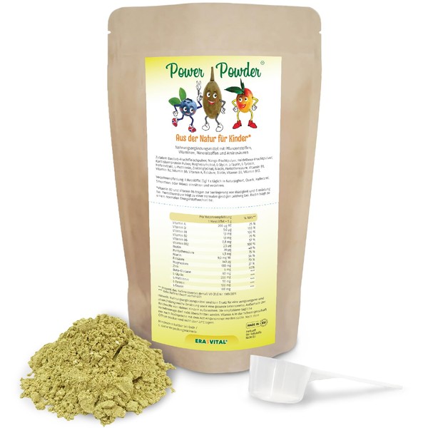 PowerPowder für Kinder mit 100 % natürliche Kraft: mit Baobab, Mango