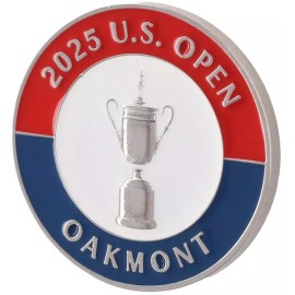 2025 US Open (Oakmont) -FLAT- Large TWO SIDED Logo Golf BALL MARKER