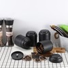 JUXYES 6 Pack Tea Tins Canister with Airtight Double Lids,