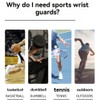 Snblzhef 1 Pair Wristband Wrist Support Brace Straps Extra Strength