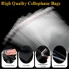Miraclekoo 100Pcs 4-1/2 x 6-1/2 Inch Resealable Cello Cellophane Bags,Thick