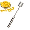 Corn Cob Peeler - Stainless Steel Corn Stripper Removes Kernels