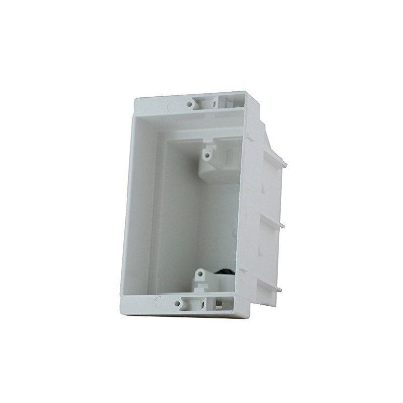 iMBAPrice IMBA-DVFR1W-2 Recessed Electrical Outlet Mounting Box with Paintable White