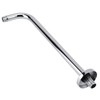 Extra Long Stainless Steel Shower Rain Head Arm Replacement Flange