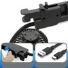 USB Car Fan, Powerful 3 Speed Dual Head Gooseneck Car