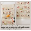 MONOBLANKS Fabric Christmas Advent Calendar with Pockets,Reusable Natural 24 Days