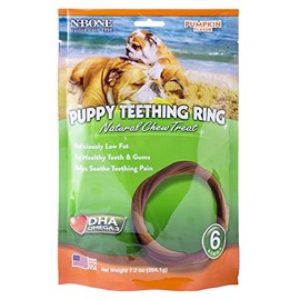 N-Bone Puppy Teething Ring Pumpkin Flavor (24 Count)