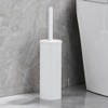 FALANGSHI FR07 Stainless Steel Toilet Brush and Holder Set, Brushed