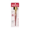 RED by Kiss Chrome Edge Brush Bacteria Free Sterilized Boar