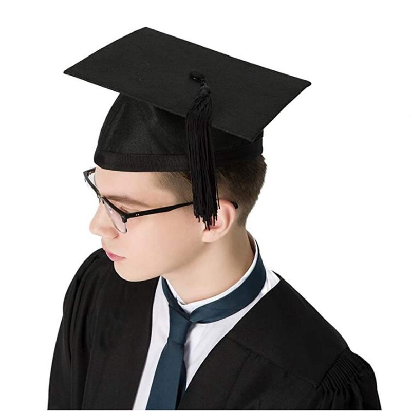 GraduationMall Graduation Cap - Unisex Adults Economy UK Style Felt