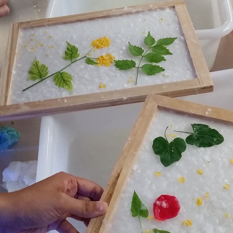 5 Pieces Paper Making Frame Wood DIY Natural Paper Craft