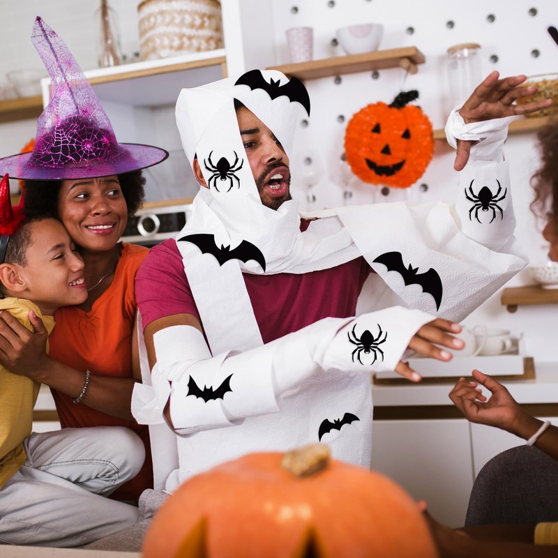 Epakh 6 Rolls Halloween Door Decorations, Mummy Decorating Kit