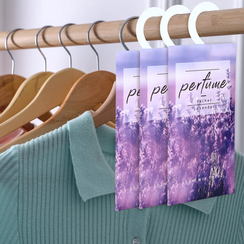 Loopeer 24 Pcs Lavender Large Hanging Closet Deodorizer Air Freshener