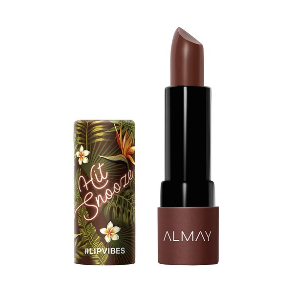 Almay Lip Vibes, Hit SnoOuncee, matte lipstick, Brown, 1 Count