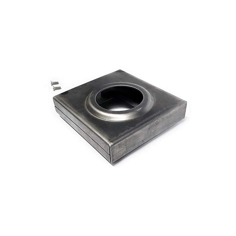 Single Box Hole Lockbox Weldable Steel Gate Doors 4 1/4"