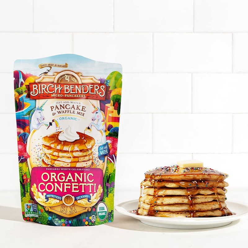 Birch Benders Organic Confetti Just-Add-Water Pancake & Waffle Mix, 3