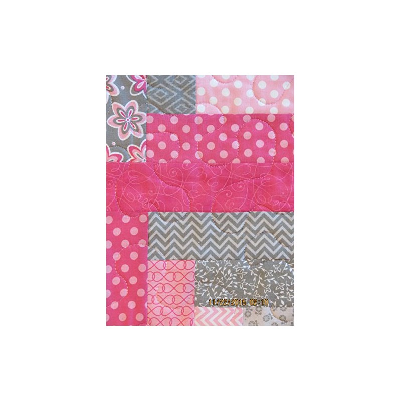 Pink Courthouse Steps Quilt