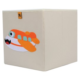 Toot Toot Square Children Storage Box Toy Organiser Foldable (Aeroplane)